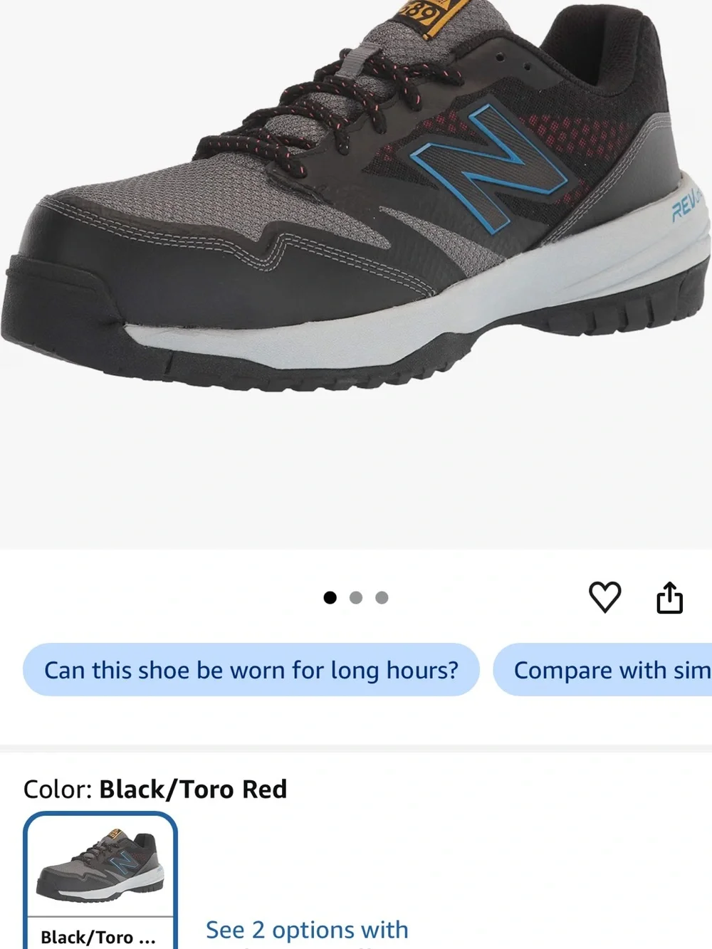 New Balance 589 ESD Composite Toe Work Shoes Men’s 14